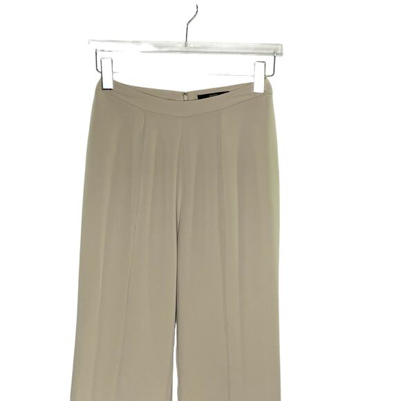 AQ/AQ 6L Long Womens Split Hem January Trouser Beige Front Split Wide Leg - Picture 4 of 9
